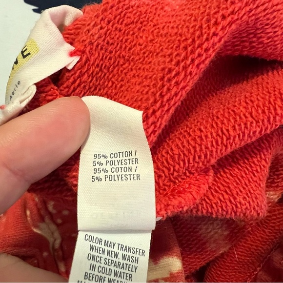 Offline by Aerie Jogger Sweatpants Red White Bleach Tie Dye S - Picture 10 of 10